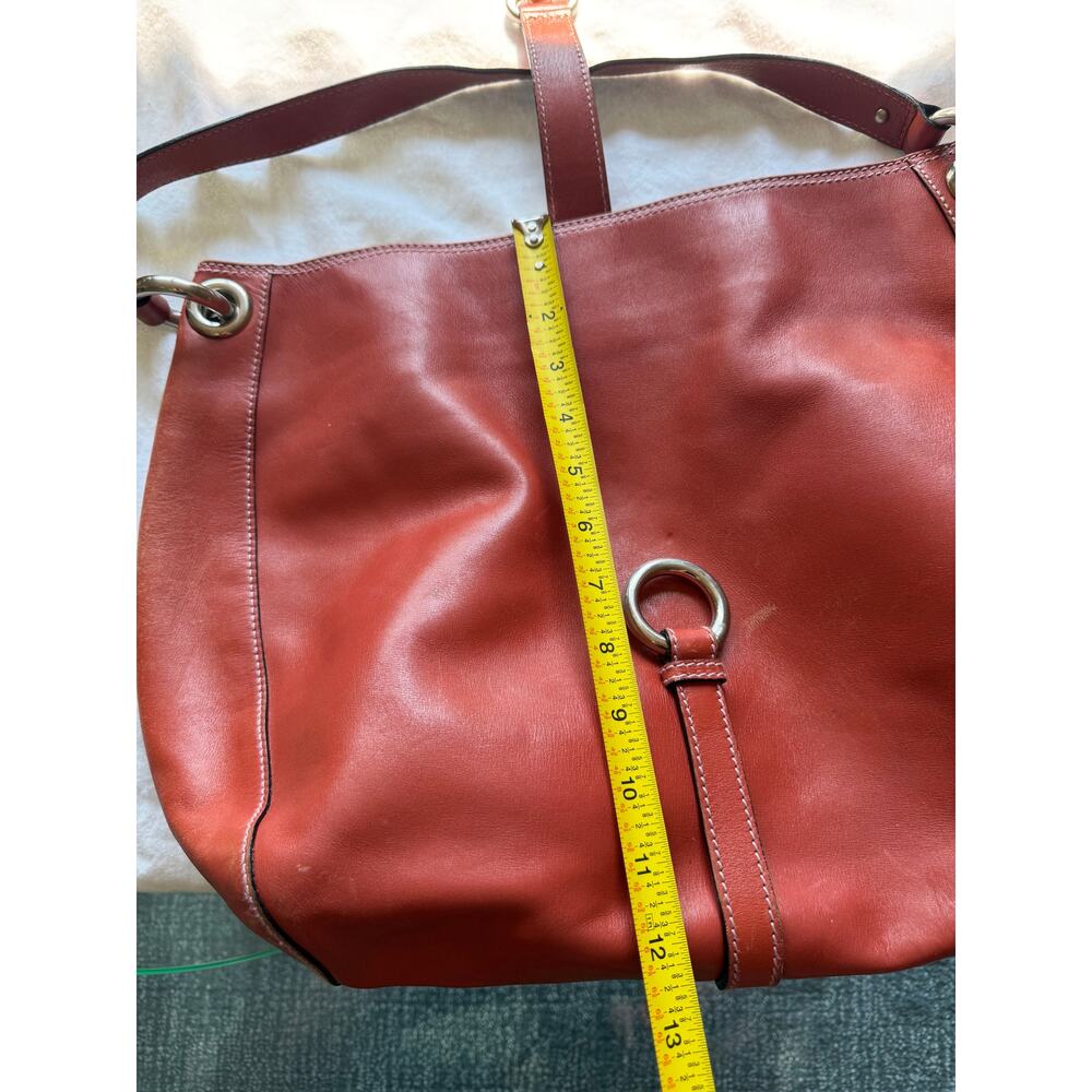 Marc Jacobs Collection Burnt Orange Leather Hobo Shoulder Bag Large - Picture 10 of 10